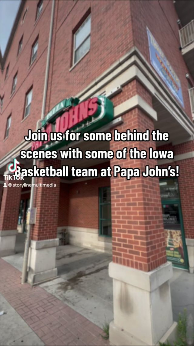 Had a blast recording today with @patrickmccaffery22 , @payton.20_ , and @tonyperkins11_ at Papa John’s in lowa City!Stay tuned for the final results#papajohns #iowabasketball #hawkeyebasketball #pizza #pizzatime #patrickmccaffery #paytonsandfort #tonyperkins